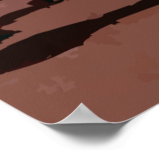 Three lone figures ポスター (角)