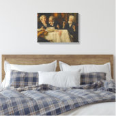 Three Men Dining キャンバスプリント (インサイチュ (寝室))