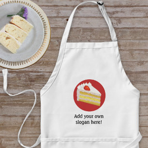 Three Milks Cake (Tres Leches) – 独自の名前/スローガン スタンダードエプロン