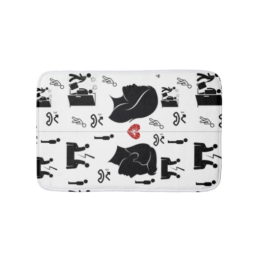 Three Missed Chances Bath Mat | Emotional Décor  バスマット (正面)