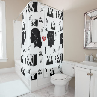 Three Missed Chances Shower Curtain シャワーカーテン