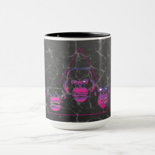 Three Monkeys Video Gaming Design マグカップ (中央)