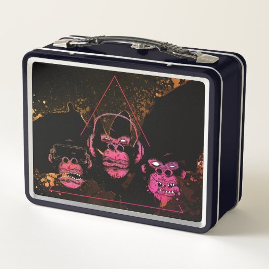 Three Monkeys Video Gaming Design メタルランチボックス (裏面)