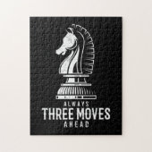 Three Moves Ahead I Chess Matt Game Chess Piece ジグソーパズル (縦)