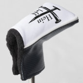 Three Nail Cross Monogrammed ゴルフヘッドカバー (3/4 正面)