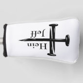 Three Nail Cross Monogrammed ゴルフヘッドカバー (正面)