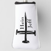 Three Nail Cross Monogrammed ゴルフヘッドカバー (回転90)