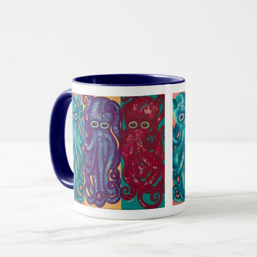 "Three Octs in a Box" Beverage Mug マグカップ (正面左)