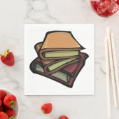 Three Old Books Stacked Together スタンダードランチョンナプキン (インサイチュ)