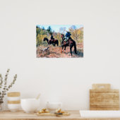 Three on Trail art by Di.Wi. ポスター (キッチン)