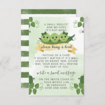 Three Peas Pod 赤ちゃんの本のリクエスト カード挿入