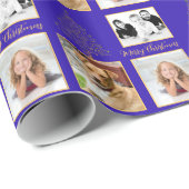 Three Photo Christmas Tree ラッピングペーパー (ロールコーナー)