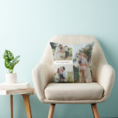 Three-Photo Family Collage Holiday クッション (椅子)