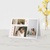 Three Photo Happy Mothers Day Greeting Card カード (黄色い花)