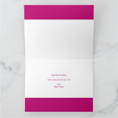 THREE PHOTO Letters Pink Girls 3rd Birthday Card カード (内部)