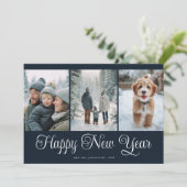 Three Photo New Year シーズンカード (スタンド正面)