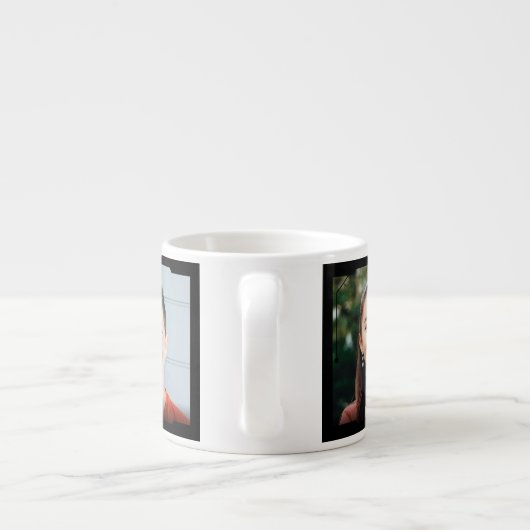 Three photos and name, black Sci-Fi Frame エスプレッソカップ (裏面)