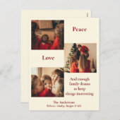 Three Picture Holiday Card シーズンポストカード (正面/裏面)