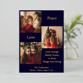 Three Picture Holiday Card 箔シーズンカード (立ち正面)