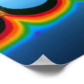 Three-Pier Rainbow Reflection ポスター (角)