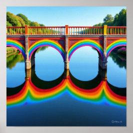 Three-Pier Rainbow Reflection ポスター