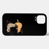 Three Playful Cats iPhone Case – ミニマリスト Case-Mate iPhoneケース (裏面 (横))