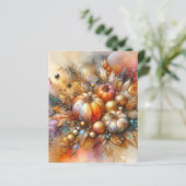 Three Pumpkin Autumn Fall Scrapbook Paper (スタンド正面)