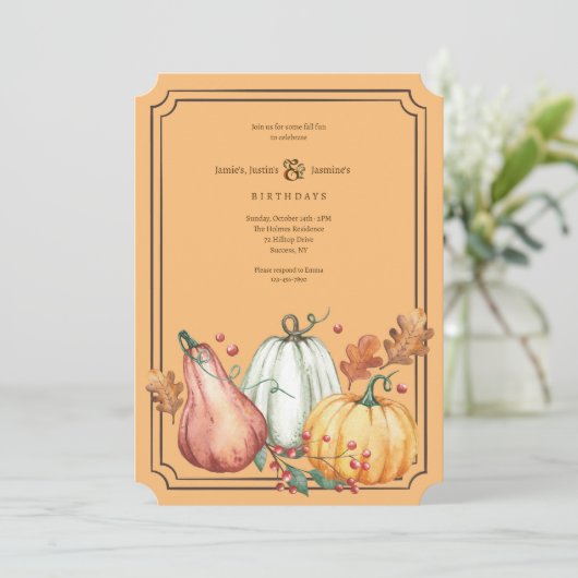 Three Pumpkins 招待状 (スタンド正面)
