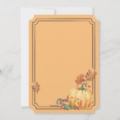 Three Pumpkins 招待状 (裏面)