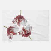 Three Red Tulips キッチンタオル (横)