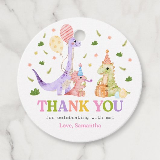 Three Rex Dinosaur Birthday フェイバータグ (正面)