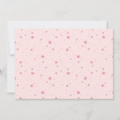 Three Rex Girl Invitation. T-Rex 3rd Birthday 招待状 (裏面)