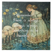 THREE SHEEP THANKFUL TILE タイル (正面)