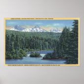 Three Sisters Mountains Near Bend, OR from Scott ポスター (正面)