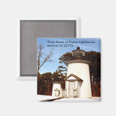 Three Sisters of Nauset Light houses Magnet マグネット (正面/裏面)