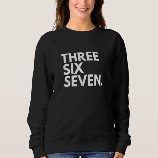 THREE SIX SEVEN Area Code 367 Quebec QC Quebec Can スウェットシャツ (正面)