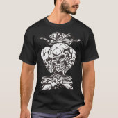 Three Skulls with Crown Tシャツ (正面)
