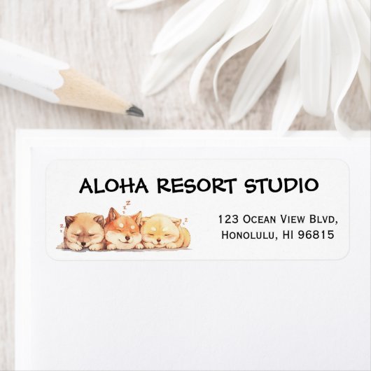 Three Sleeping Shibas ラベル (インサイチュ)