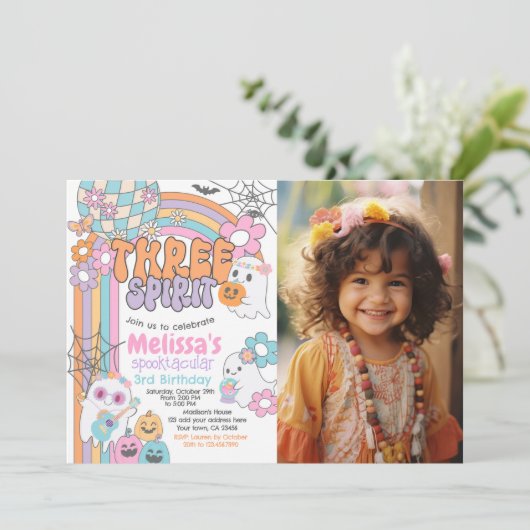 Three Spirit Hippie Halloween 3rd Birthday 招待状 (スタンド正面)