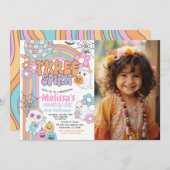 Three Spirit Hippie Halloween 3rd Birthday 招待状 (正面/裏面)