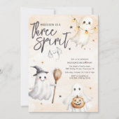Three Spirit Third Birthday Party Invitation 招待状 (正面)