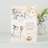 Three Spirit Third Birthday Party Invitation 招待状 (スタンド正面)