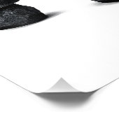 Three Stone Round Benches Snow Photo Enlargement フォトプリント (角)