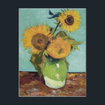 Three Sunflowers in a Vase(F453) Van Gogh Fine Art ポストカード<br><div class="desc">Three Sunflowers in a Vase, Vincent van Gogh, Arles August 1888. Oil on canvas, 73 x 58 cm. United States, private collection. F 453, JH 1559 Vincent Willem van Gogh (30 March 1853 – 29 July 1890) was a Dutch Post-Impressionist artist. Some of his paintings are now among the world's...</div>