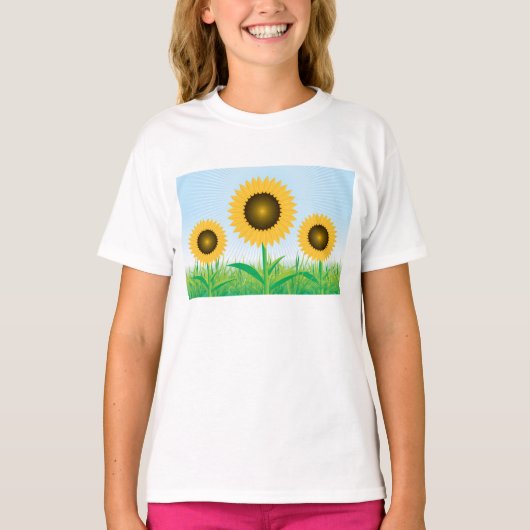 Three Sunflowers T-Shirt Tシャツ (正面)