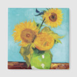 Three Sunflowers, Van Gogh マグネット<br><div class="desc">Vincent Willem van Gogh (30 March 1853 – 29 July 1890) was a Dutch post-impressionist painter who is among the most famous and influential figures in the history of Western art. In just over a decade, he created about 2, 100 artworks, including around 860 oil paintings, most of which date...</div>