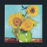 Three Sunflowers, Van Gogh マグネット<br><div class="desc">Vincent Willem van Gogh (30 March 1853 – 29 July 1890) was a Dutch post-impressionist painter who is among the most famous and influential figures in the history of Western art. In just over a decade, he created about 2, 100 artworks, including around 860 oil paintings, most of which date...</div>