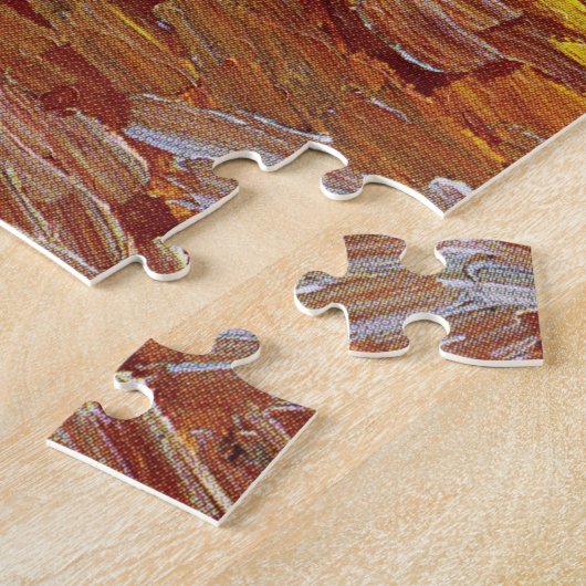 Three Sunflowers | Vincent Van Gogh ジグソーパズル (側面)