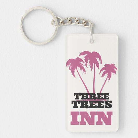 Three Trees Inn (black) キーホルダー (正面)