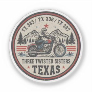  Three twisted sisters , tx 335,tx 336,tx 337 road シール